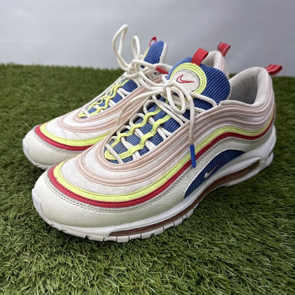 NIKE AIR MAX 97 Men's Rare SE SAIL-ARCTIC PINK-VOLT GLOW SZ 11 (AQ4137-101)